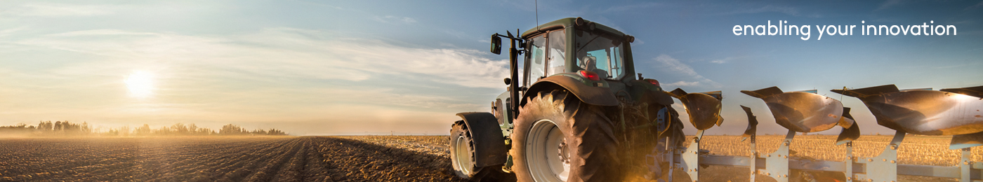 tractor plowing field