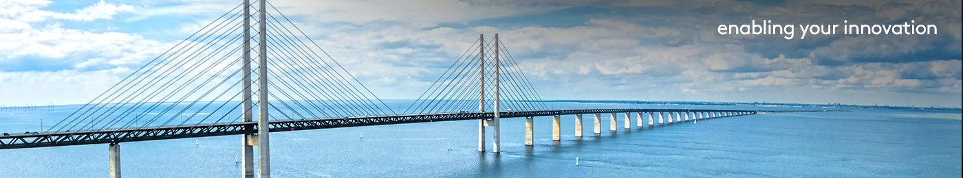 Oresund bridge over the Baltic sea