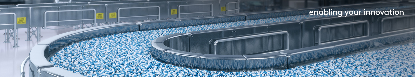 Drug manufacturing process. Medical pills, capsules conveyor line at a high-tec