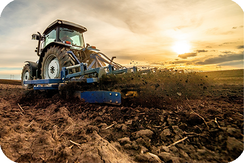 Tillage Equipment - tractor in field