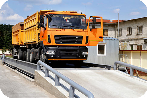 truck on scale