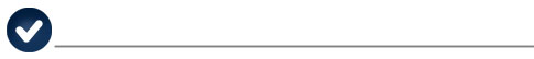 circle with checkmark and gray rule